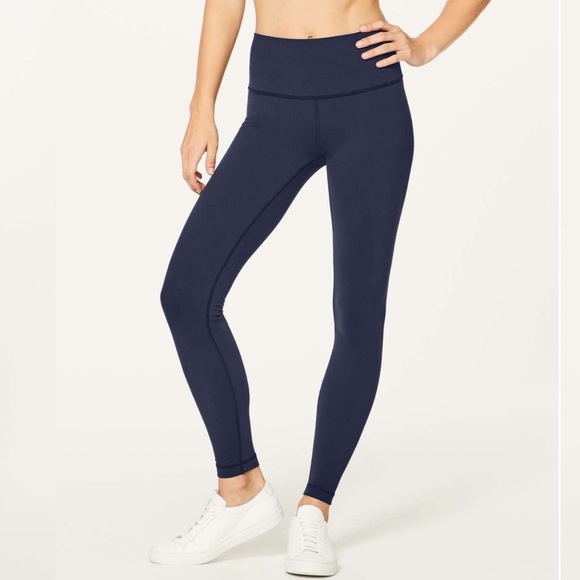 Lululemon Wunder Under High Rise Full Length Midnight Navy - Picture 2 of 9